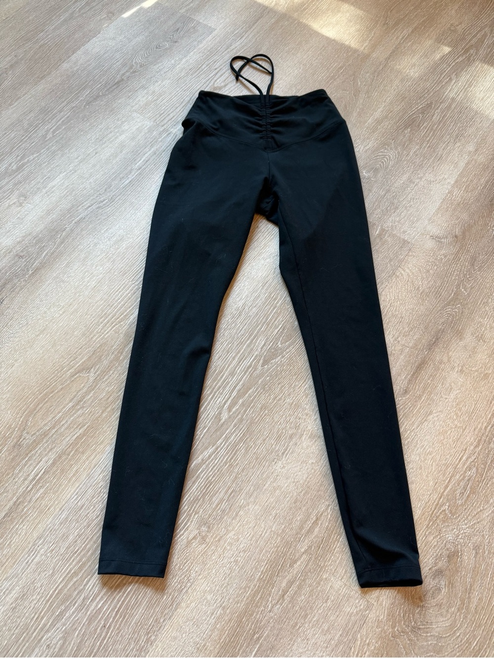 Victoria's Secret Pink Black Leggings with Side Pockets Size Small
